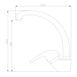 Invena Ava New bateria zlewozmywakowa z wylewką chrom