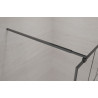Invena ścianka walk-in ii 80x200cm loft kratka 8mm shiny-glass czarna