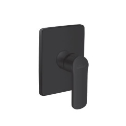 Invena Siros bateria podtynkowa 1-funkcyjna kwadratowa,czarna