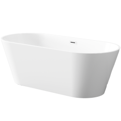 Invena Limnos wanna wolnostojąca 170 cm z syfonem chrom