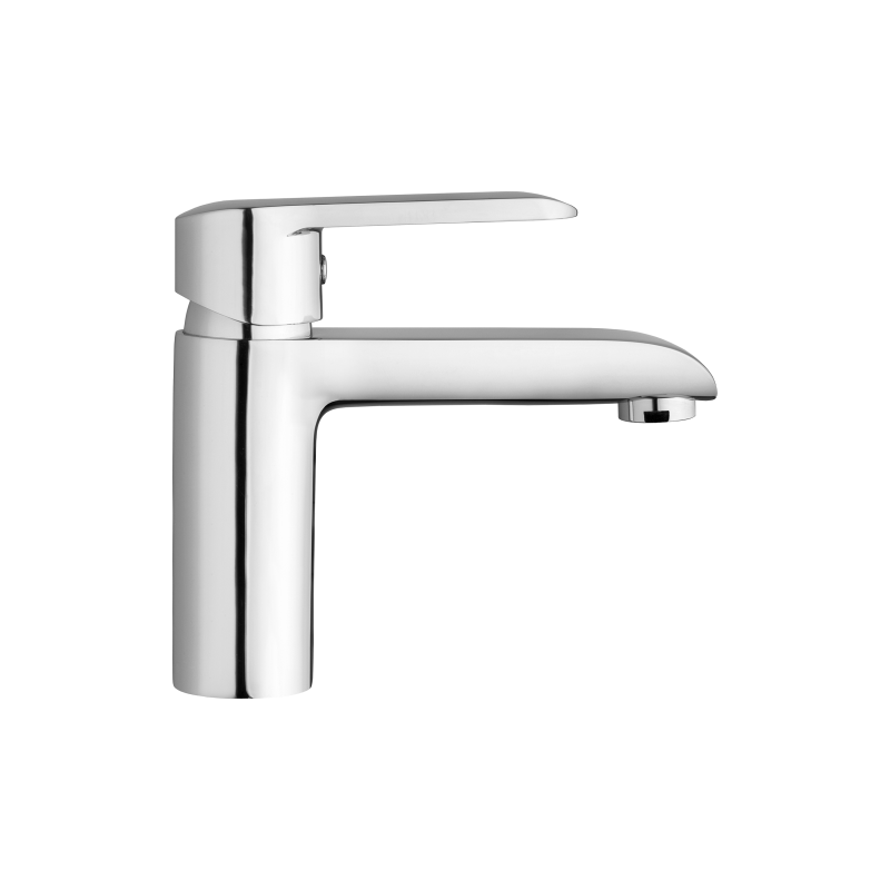 Invena bateria umywalkowa niska Siros chrom