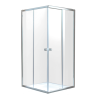 Invena Parla kabina natryskowa kwadratowa  80x80 chrom szkło transparentne