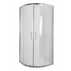Invena Vitoria kabina kabina natryskowa półokrągła 90x90 chrom szkło transparentne