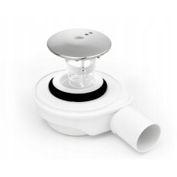 Invena Vitoria kabina kabina natryskowa półokrągła 90x90 chrom szkło transparentne