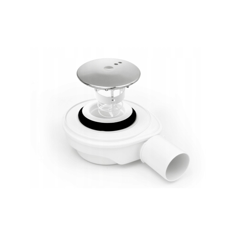 Invena Vitoria kabina kabina natryskowa półokrągła 90x90 chrom szkło transparentne