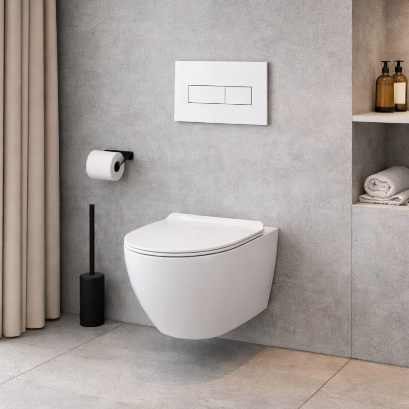 Lavita Miska wisząca Lavita Sofi Slim 3.0 bezrantowa wirowa z deską