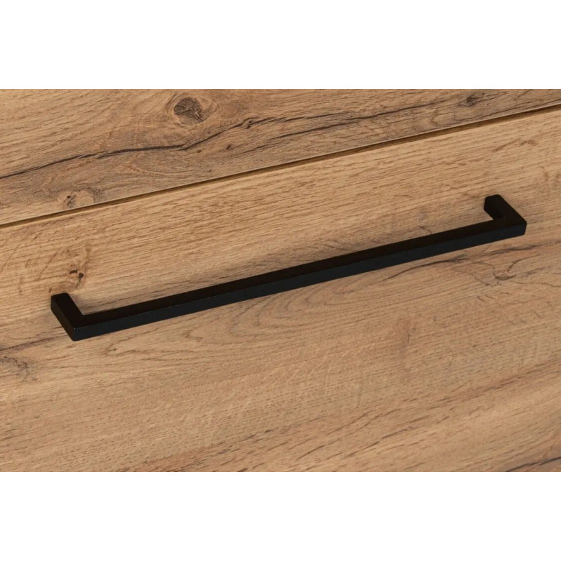 Słupek stojący łazienkowy Astor SOL WOTAN 40 cm półki czarne uchwyty