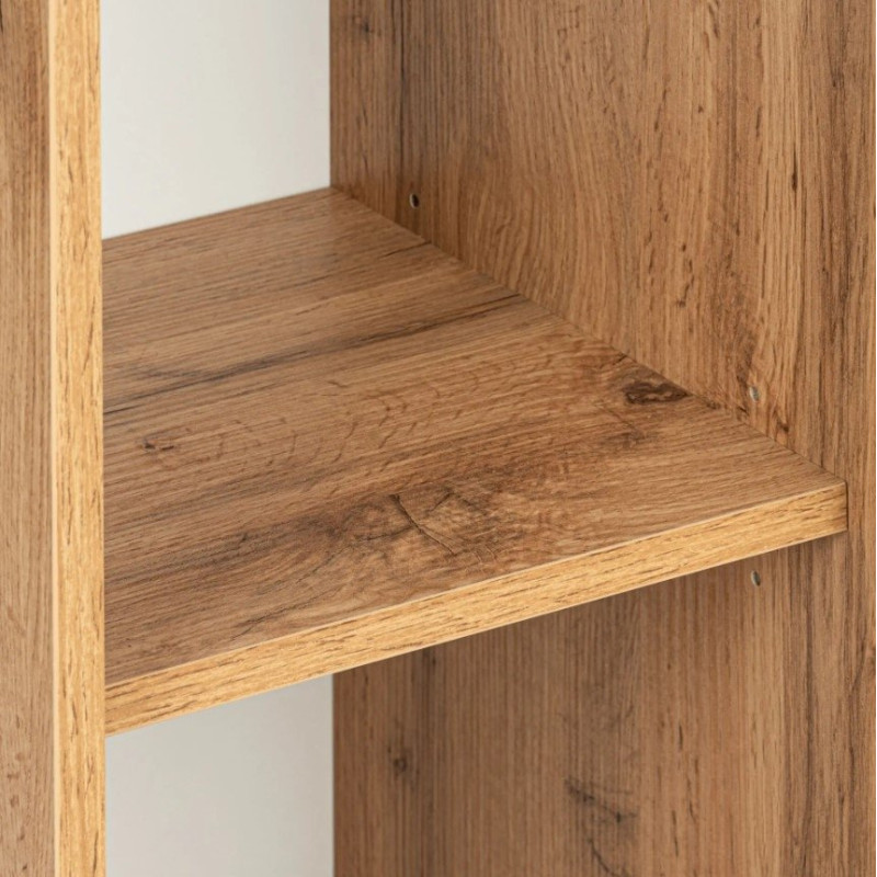 Komoda stojąca Astor LUPO WOTAN 50 cm drzwiczki szuflada czarny uchwyt