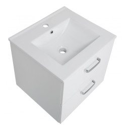 Astor Szafka podwieszana z umywalką TOSCANIA 50 cm biała