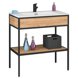 Astor Szafka z umywalkę ceramiczną MODUS 80 cm LOFT