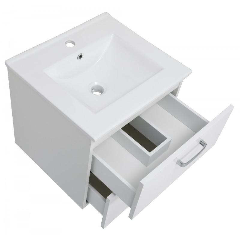 Astor Szafka podwieszana z umywalką TOSCANIA 50 cm biała