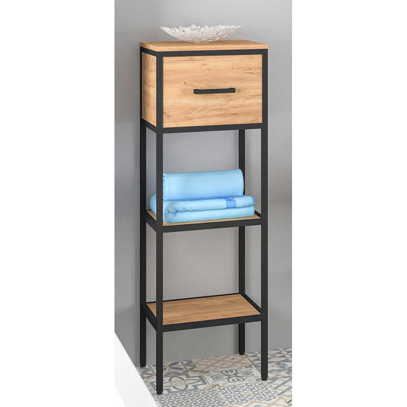 Astor Półsłupek z szufladą i półką MODUS LOFT