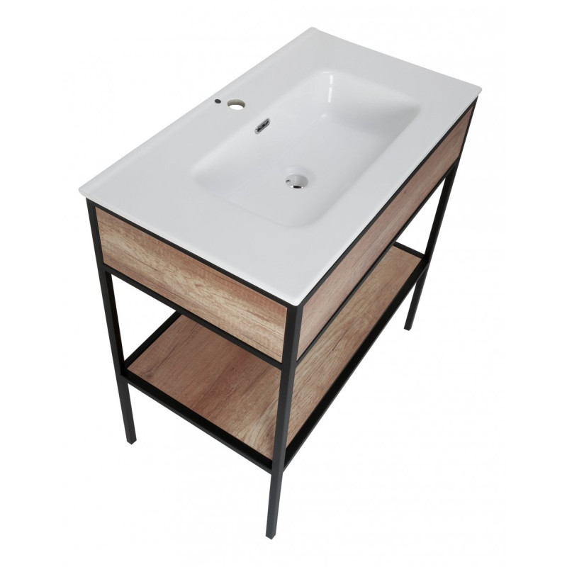 Astor Szafka z umywalkę ceramiczną MODUS 80 cm LOFT