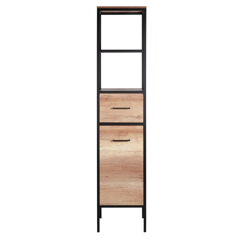 Astor Słupek z szufladą i drzwiczkami MODUS LOFT