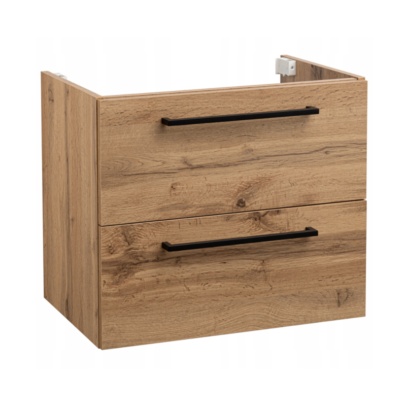 Zestaw łazienkowy ASTOR szafka wisząca z umywalką ASTER 60cm dąb wotan