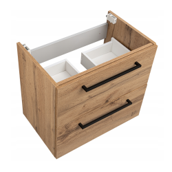 Zestaw łazienkowy ASTOR szafka wisząca z umywalką ASTER 60cm dąb wotan