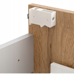 Zestaw łazienkowy ASTOR szafka wisząca z umywalką ASTER 80cm dąb wotan