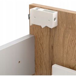 Zestaw łazienkowy ASTOR szafka wisząca z umywalką ASTER 60cm dąb wotan