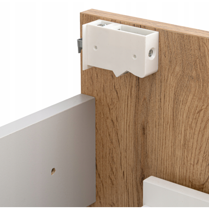 Zestaw łazienkowy ASTOR szafka wisząca z umywalką ASTER 60cm dąb wotan