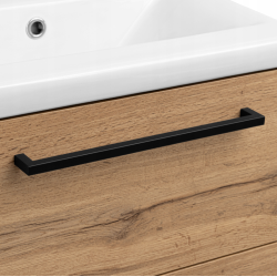 Zestaw łazienkowy ASTOR szafka wisząca z umywalką ASTER 80cm dąb wotan