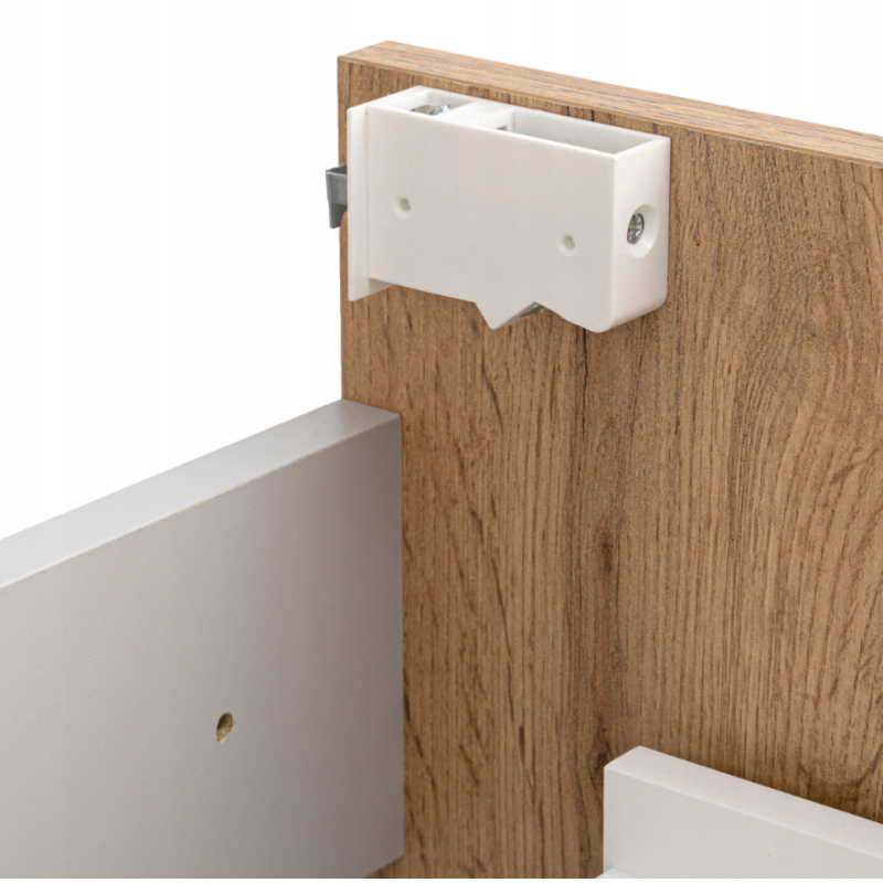 Zestaw łazienkowy ASTOR szafka wisząca z umywalką ASTER 50cm dąb wotan