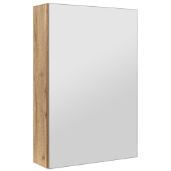 ASTOR szafka lustrzana wisząca IDA 40cm dąb wotan szklane półki