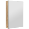 ASTOR szafka lustrzana wisząca IDA 40cm dąb wotan szklane półki