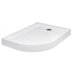 Besco brodzik asymetryczny Saturn prawy 120x90 z syfonem