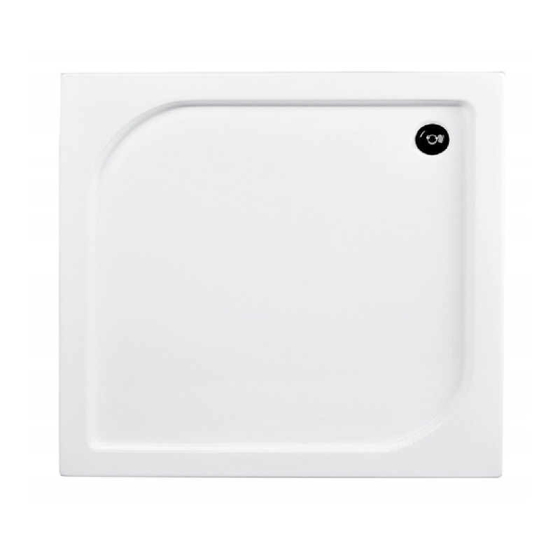 Besco brodzik kwadratowy Oskar 80x80 z syfonem