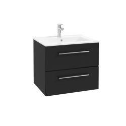 Szafka łazienkowa z umywalką defra DESPACITO 60 cm czarny mat