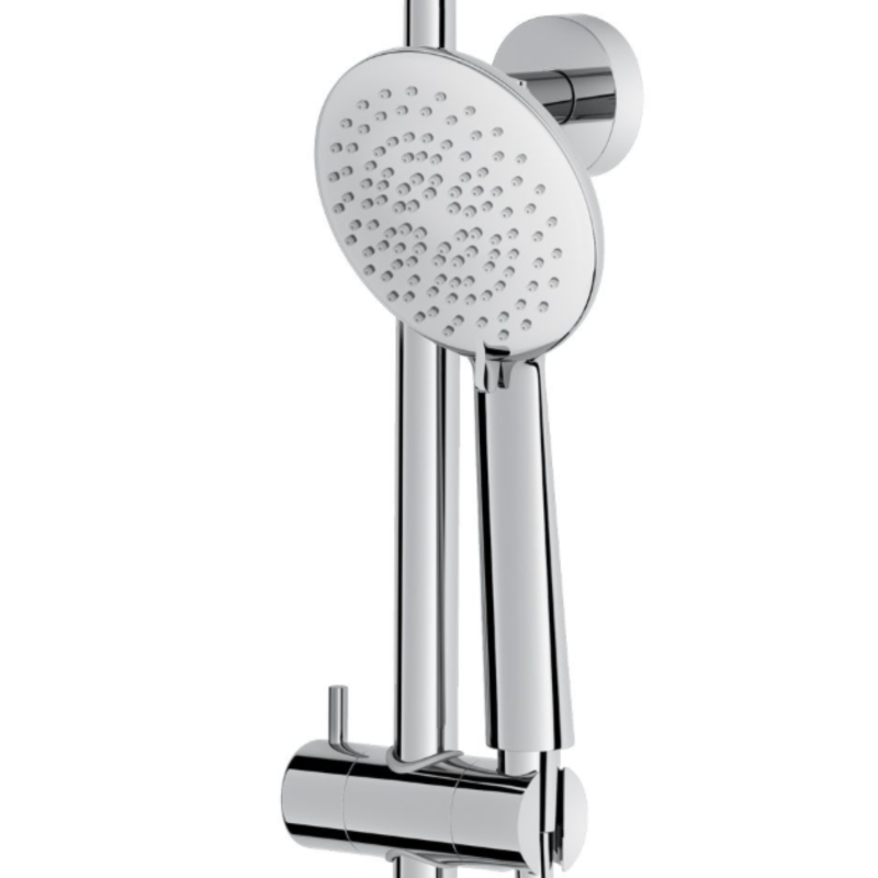 Cersanit Zen zestaw prysznicowy ścienny termostatyczny z deszczownicą chrom