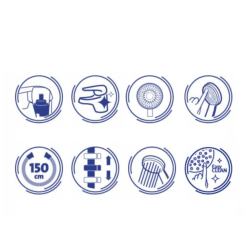 Cersanit Zen zestaw prysznicowy ścienny termostatyczny z deszczownicą chrom