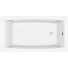 Cersanit Virgo 140x75 wanna prostokątna akrylowa, syfon nogi ręcznik