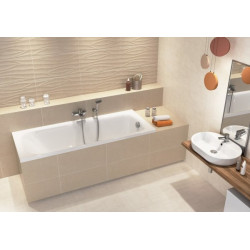 Cersanit wanna prostokątna Nao 140x70 z syfonem i nóżkami