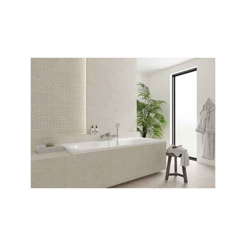 Cersanit wanna prostokątna Octavia 140x70 z syfonem i nóżkami