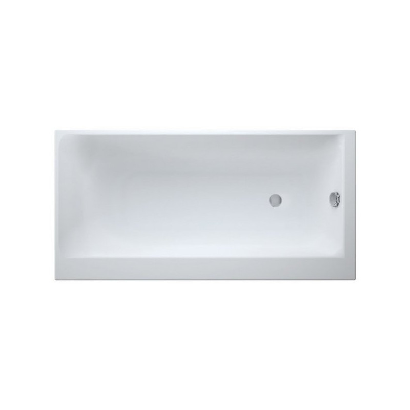 Cersanit wanna prostokątna Smart 160x80 lewa z syfonem i nóżkami