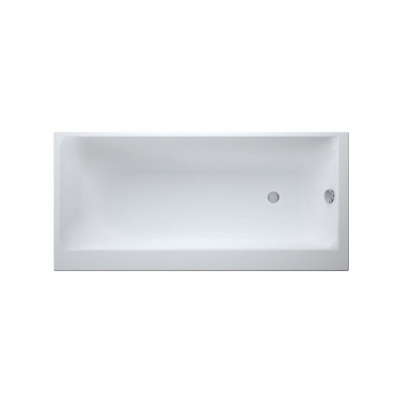 Cersanit wanna prostokątna Smart 170x80 lewa z nóżkami i syfonem