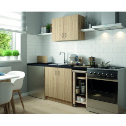 Szafka kuchenna SINGLE 80x60 Dąb Sonoma, pod zlewozmywak