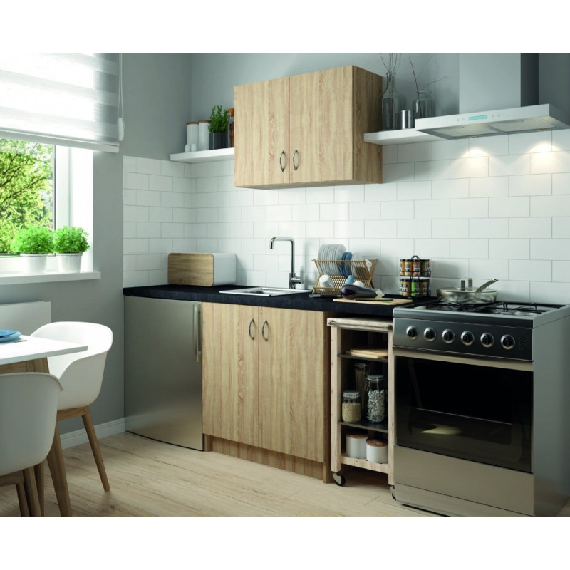 Szafka kuchenna SINGLE 80x60 Dąb Sonoma, pod zlewozmywak