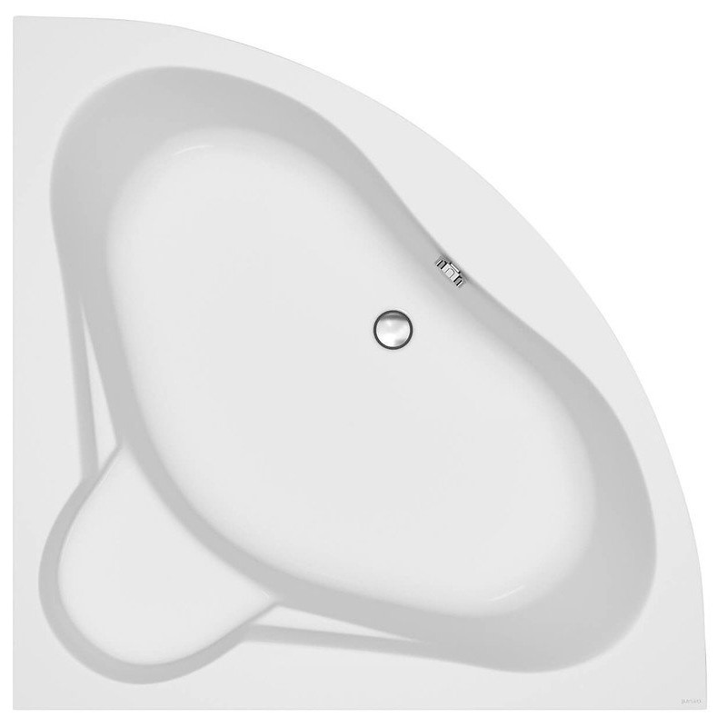 Cersanit wanna symetryczna Venus 140x140 z białą obudową, syfonem i nóżkami