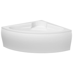 Cersanit wanna symetryczna Venus 140x140 z białą obudową, syfonem i nóżkami