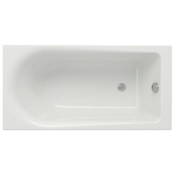 Cersanit wanna prostokątna Flavia 150x70 z białą obudową, syfonem i nóżkami