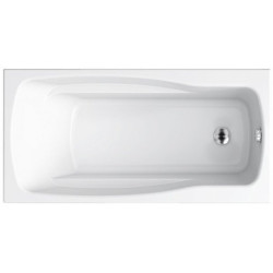 Cersanit wanna prostokątna Lana 140x70 z białą obudową, syfonem i nóżkami