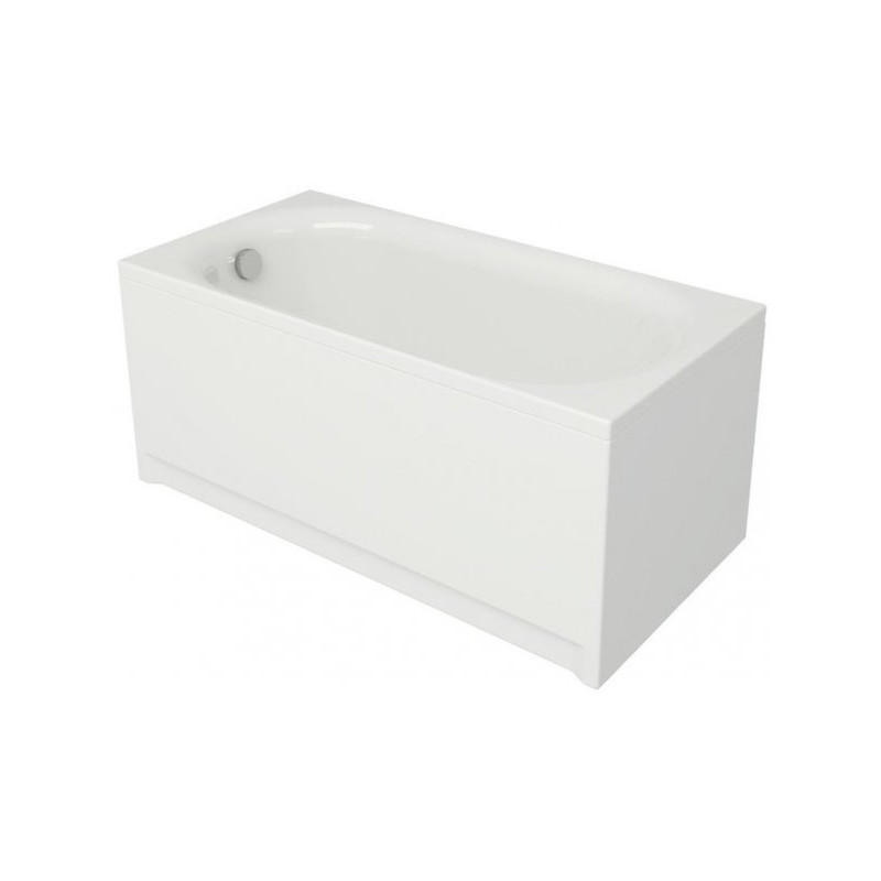 Cersanit wanna prostokątna Octavia 150x70 z białą obudową, syfonem i nóżkami