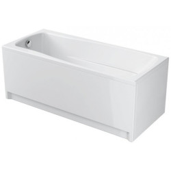 Cersanit wanna prostokątna Lana 160x70 z białą obudową, syfonem i nóżkami