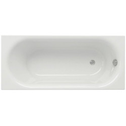 Cersanit wanna prostokątna Octavia 160x70 z białą obudową, syfonem i nóżkami