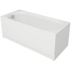 Cersanit wanna prostokątna Octavia 160x70 z białą obudową, syfonem i nóżkami