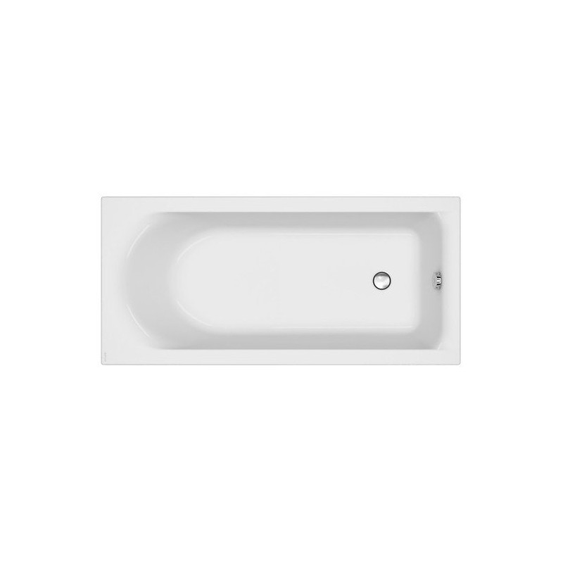 Cersanit wanna prostokątna City 160x75 z białą obudową, syfonem i nóżkami