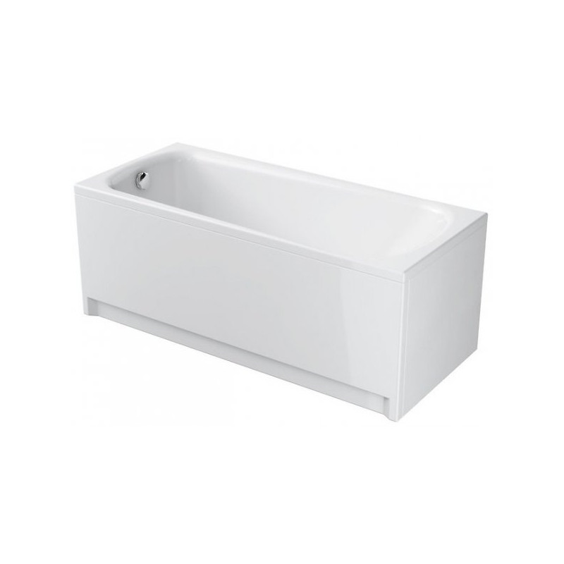 Cersanit wanna prostokątna Nao 170x70 z białą obudową, syfonem i nóżkami