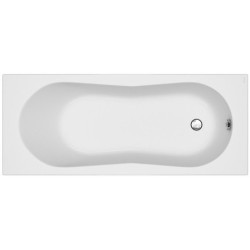 Cersanit wanna prostokątna Nike 170x70 z białą obudową, syfonem i nóżkami